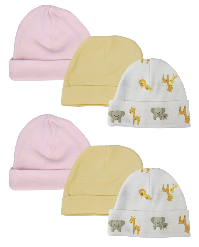 Baby Girls Caps (Pack of 6)