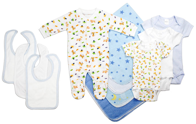 Newborn Baby Boy 11 Pc Layette Baby Shower Gift Set