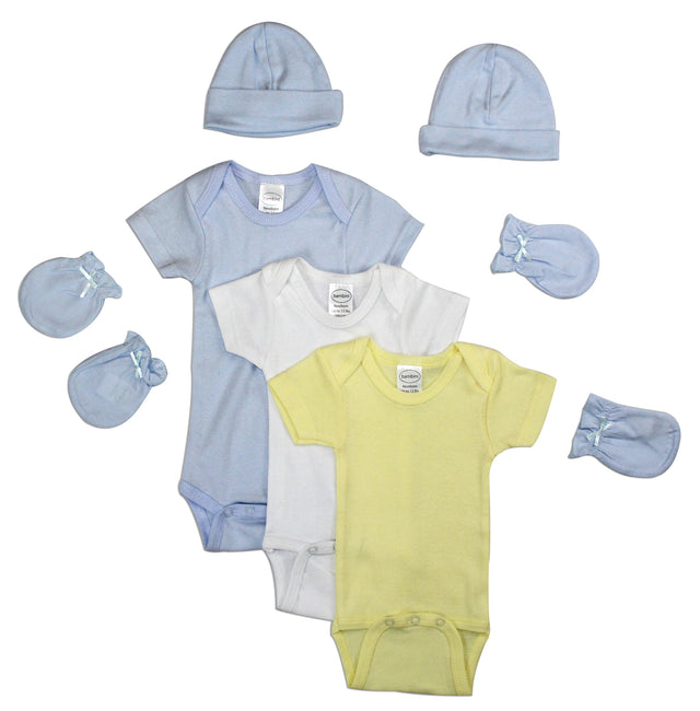 Newborn Baby Boys 7 Pc Layette Baby Shower Gift Set