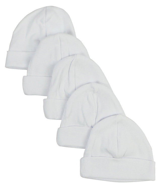 White Baby Cap (Pack of 5)