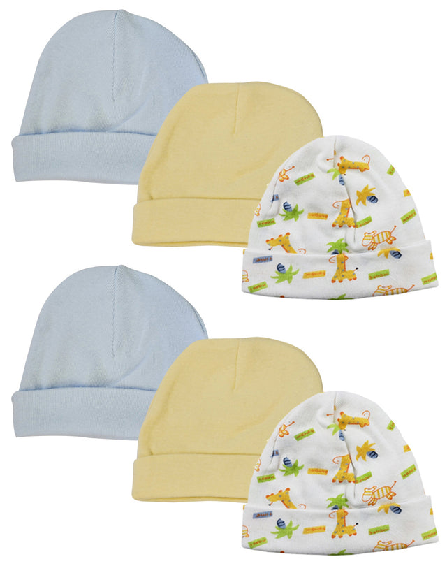 Baby Boy Infant Caps (Pack of 6)