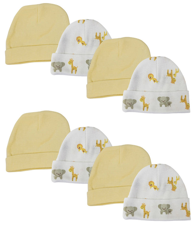 Baby Boy, Baby Girl, Unisex Infant Caps (Pack of 8)