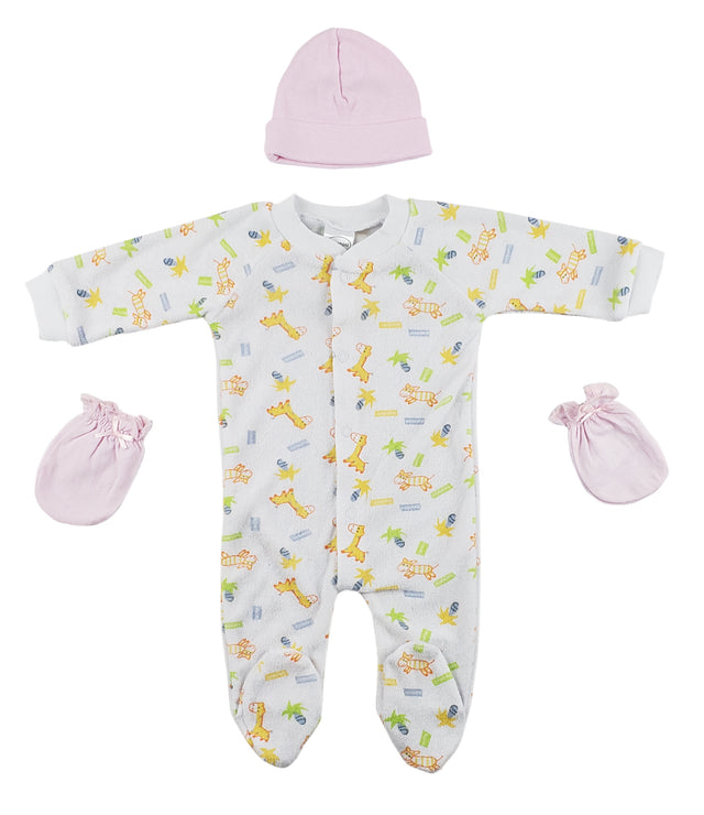 Sleep-n-Play, Cap and Mittens - 3 pc Set