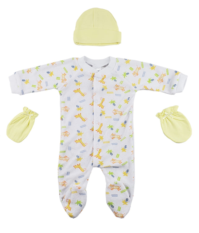 Sleep-n-Play, Cap and Mittens - 3 pc Set