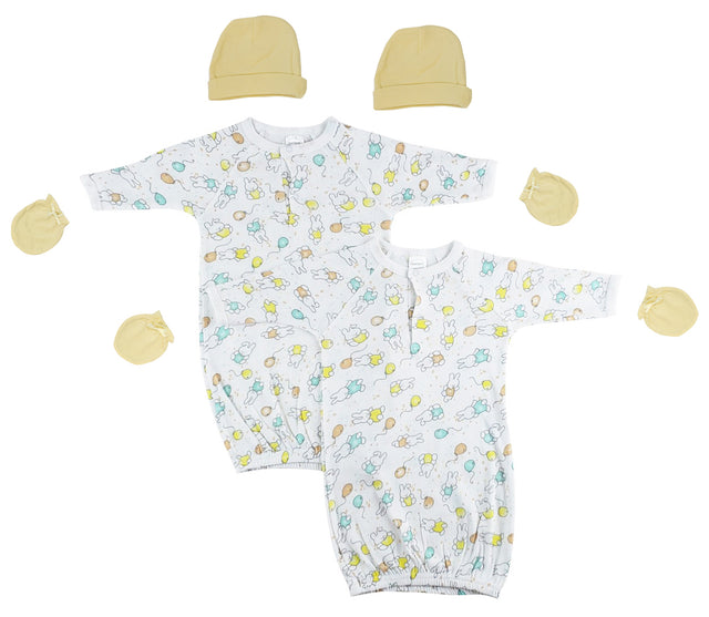 Unisex Newborn Baby 8 Piece Gown Set
