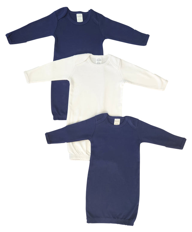 Unisex Newborn Baby 3 Piece Gown Set