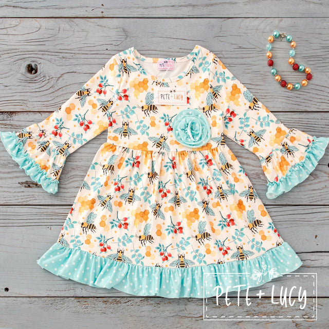 Bees and Honey Baby Dress